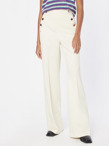 Marella Zvonové kalhoty Kalhoty s puky 'HIMARE' – bílá: přední strana