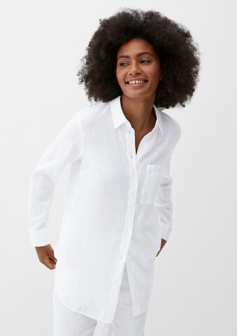 s.Oliver Blouse in Wit: voorkant