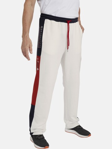 Loosefit Pantalon 'Gaulik ' Jan Vanderstorm en blanc : devant