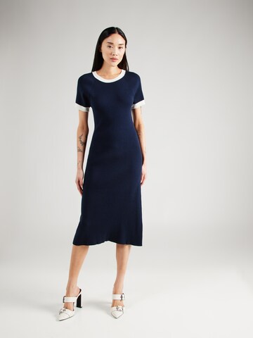 ESPRIT Knitted dress in Blue: front