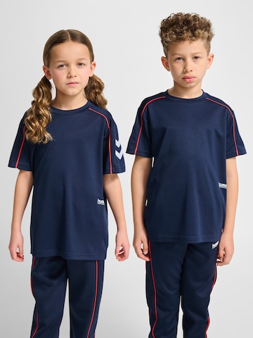 T-Shirt fonctionnel Hummel en bleu : devant