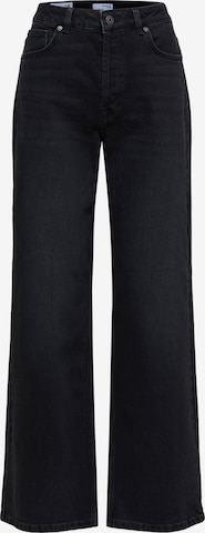 Wide leg Jeans 'ALICE' di SELECTED FEMME in nero: frontale