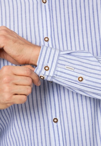 STOCKERPOINT Regular fit Klederdracht overhemd 'Dominik' in Blauw