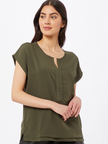 Cartoon Blouse in Green: front