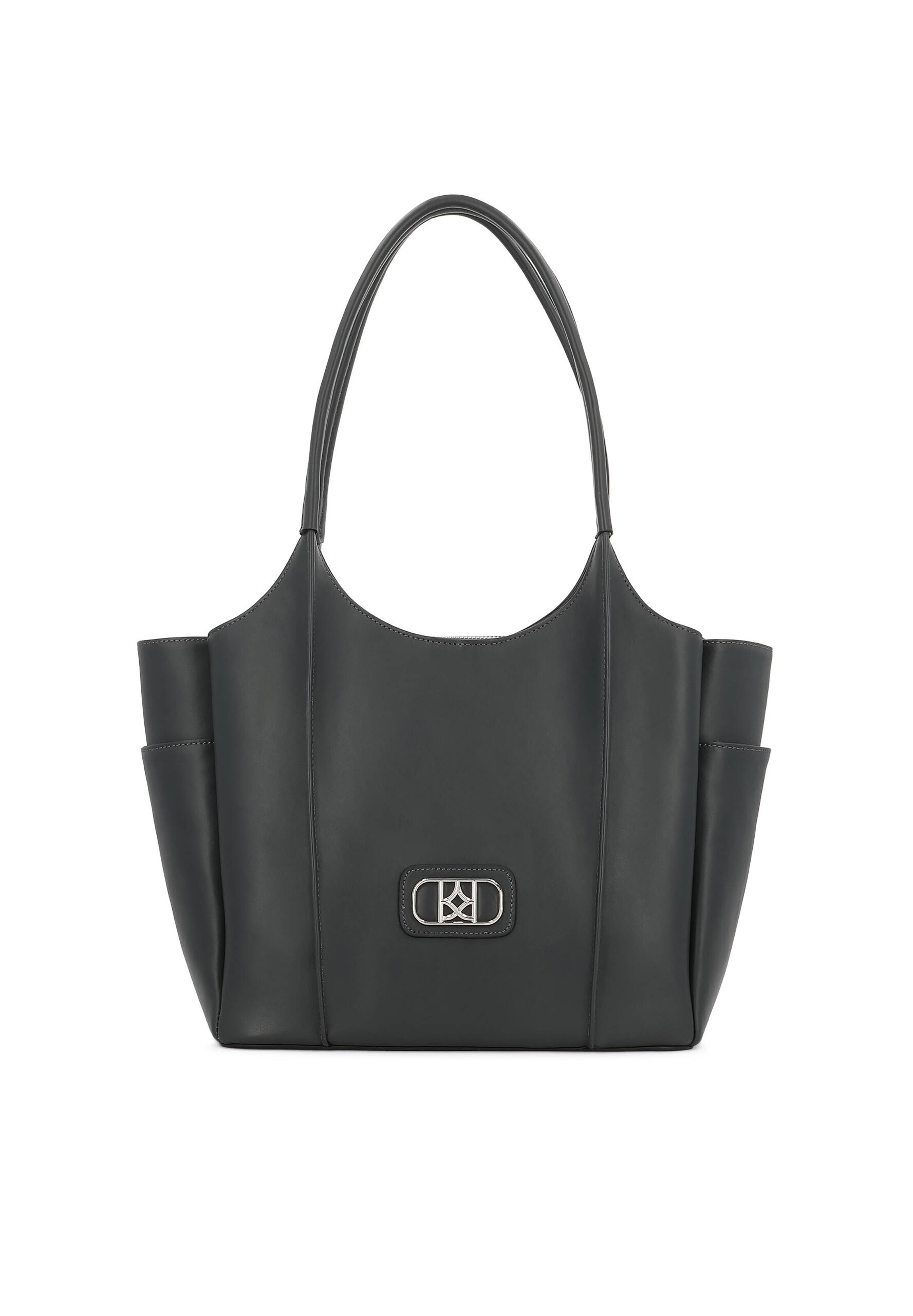 pelēks Kazar Pleca soma: no priekšpuses