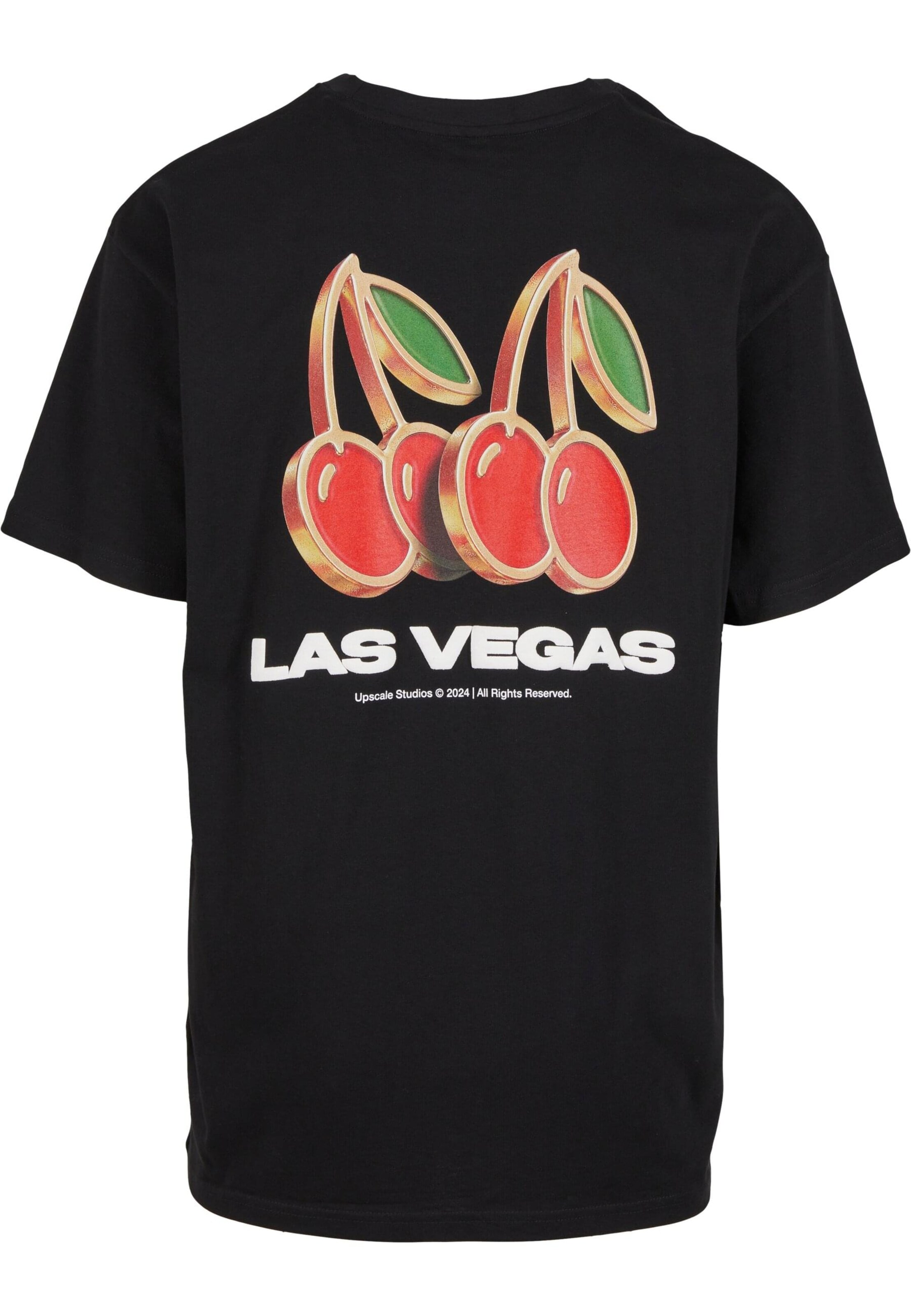 Mister Tee Shirt 'Gambling Capital' in Zwart