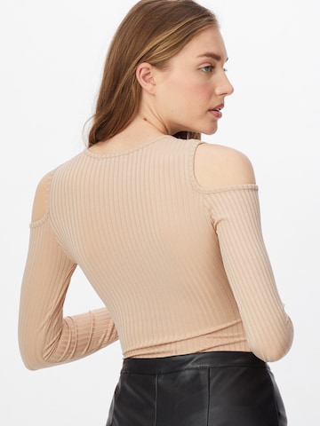 Femme Luxe Shirtbody 'FERN' in Braun