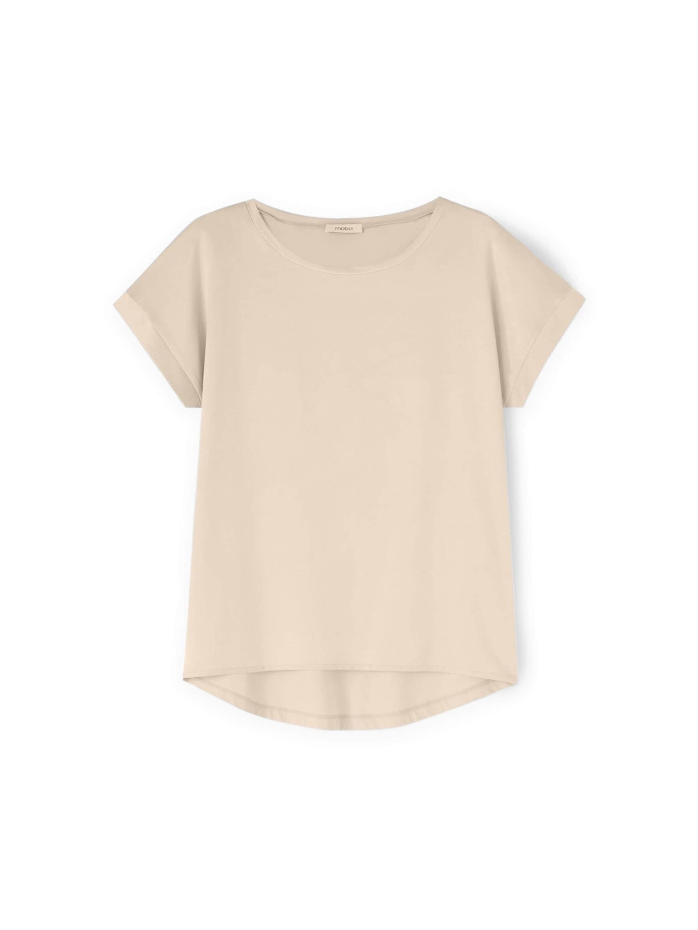MOTIVI Top in Beige: voorkant