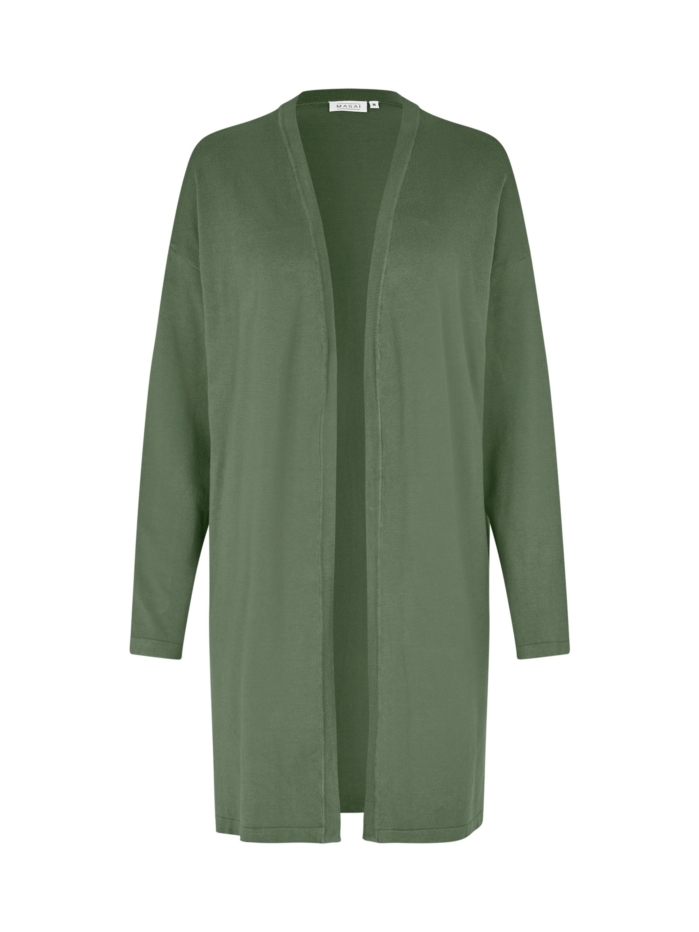 Masai Strickjacke 'Lon' in Grün: Vorderseite