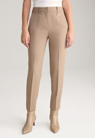 JOOP! Regular Trousers with creases in Beige: front