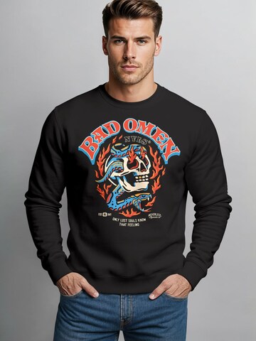 Neverless Sweatshirt 'Bad Omens' in Black