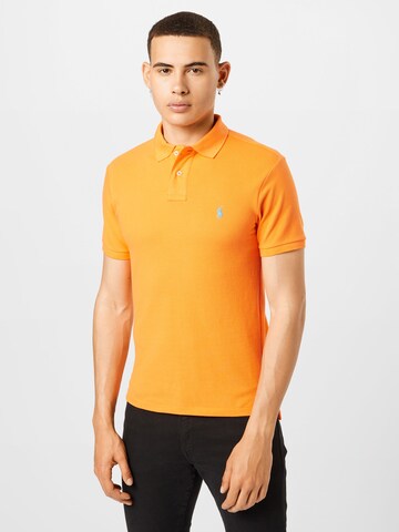 Tricou de la Polo Ralph Lauren pe portocaliu: față