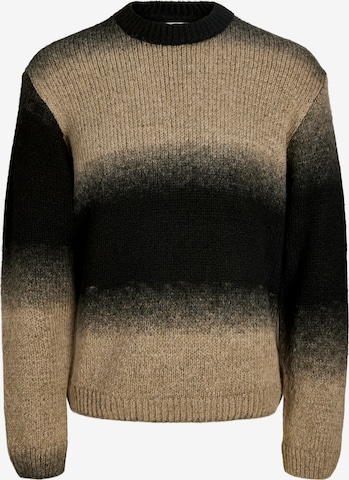 Jack & Jones Plus Pulóver 'JCOFADE' - barna: elől