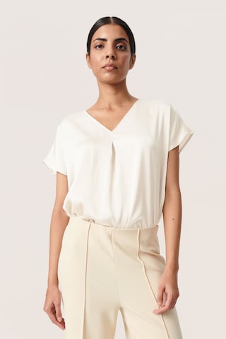 SOAKED IN LUXURY Blouse 'Ioana' in White: front