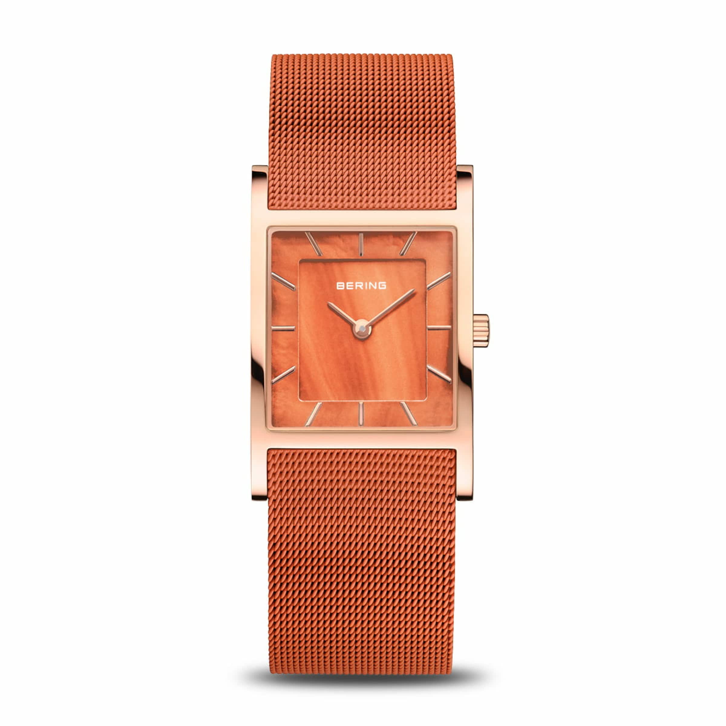 BERING Analoog horloge in Oranje: voorkant