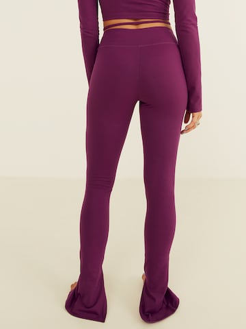 ABOUT YOU x Sofia Tsakiridou Skinny Leggings 'Elli' in Purple