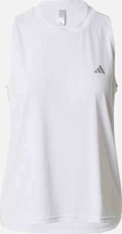 ADIDAS PERFORMANCE Sports Top 'Run It' in White: front