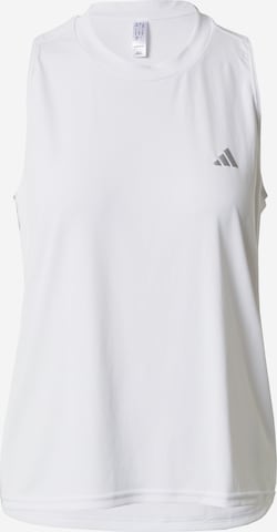 ADIDAS PERFORMANCE - Top desportivo 'Run It' em branco: frente