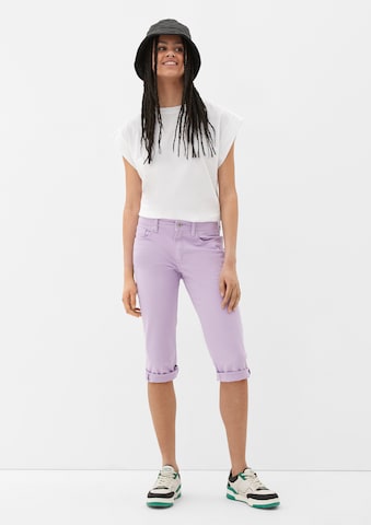 Coupe slim Jean QS en violet