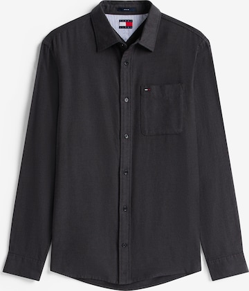 Tommy Jeans Риза в черно: отпред