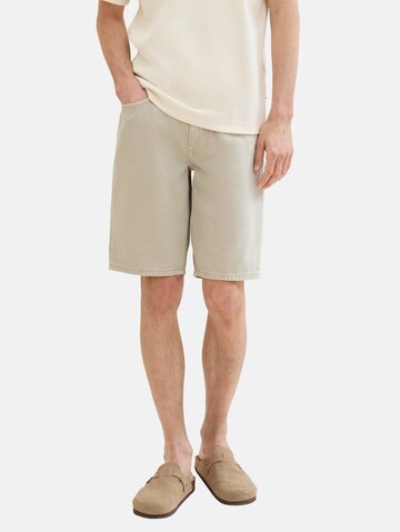 TOM TAILOR DENIM Loosefit Jeans in Beige: Vorderseite