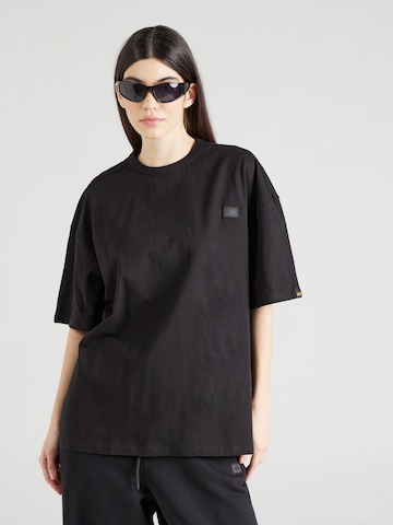 ALPHA INDUSTRIES Shirt 'Alpha Essentials' in Black: front