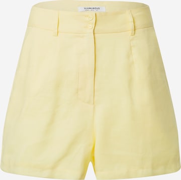 GLAMOROUS Shorts in Yellow: front