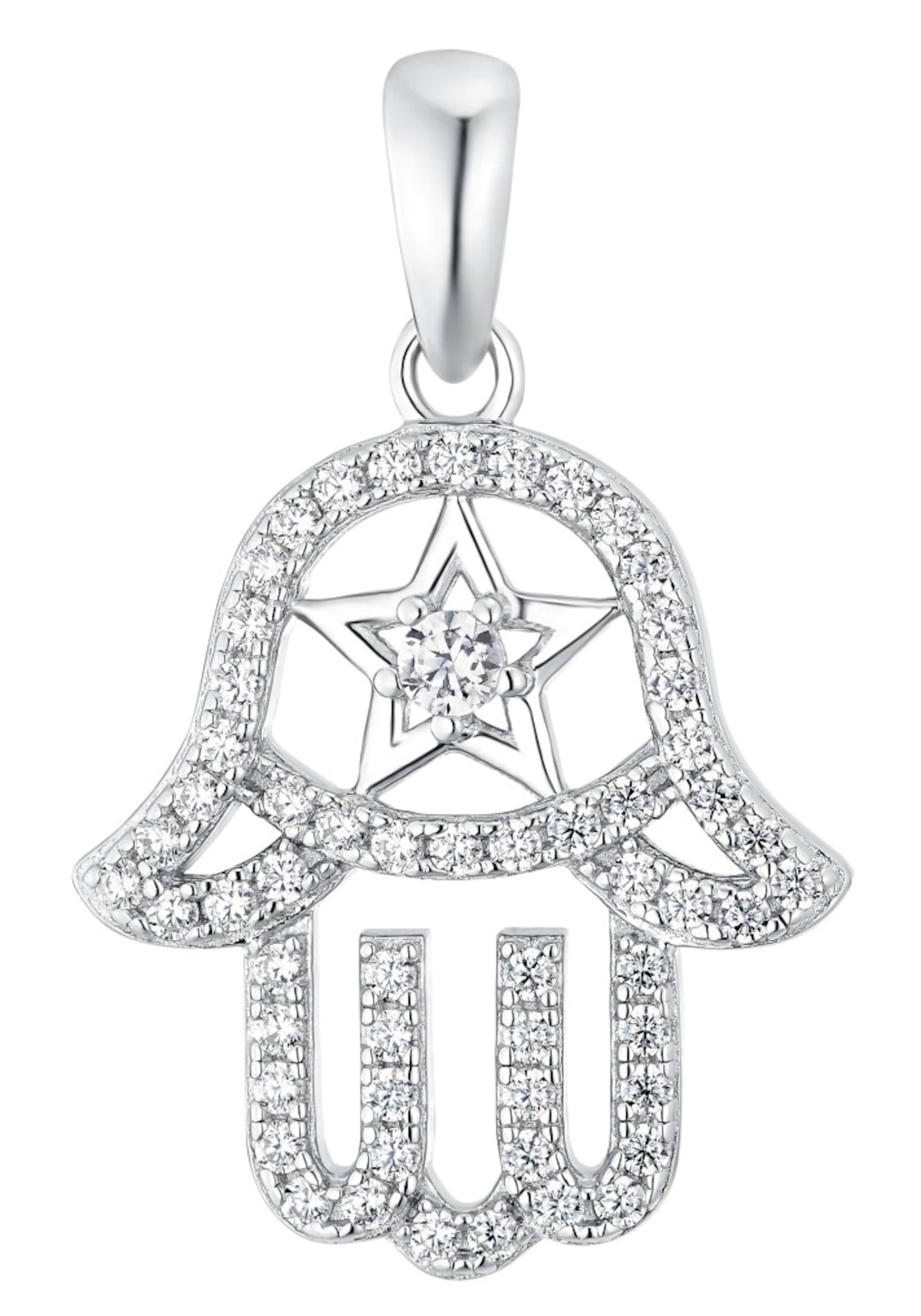 AMOR Pendant in Silver: front