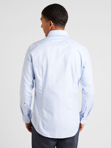 SEIDENSTICKER Slim fit Button Up Shirt 'New Kent' in Blue