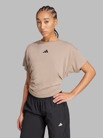 ADIDAS PERFORMANCE Koszulka funkcyjna 'Power' w kolorze beżowy