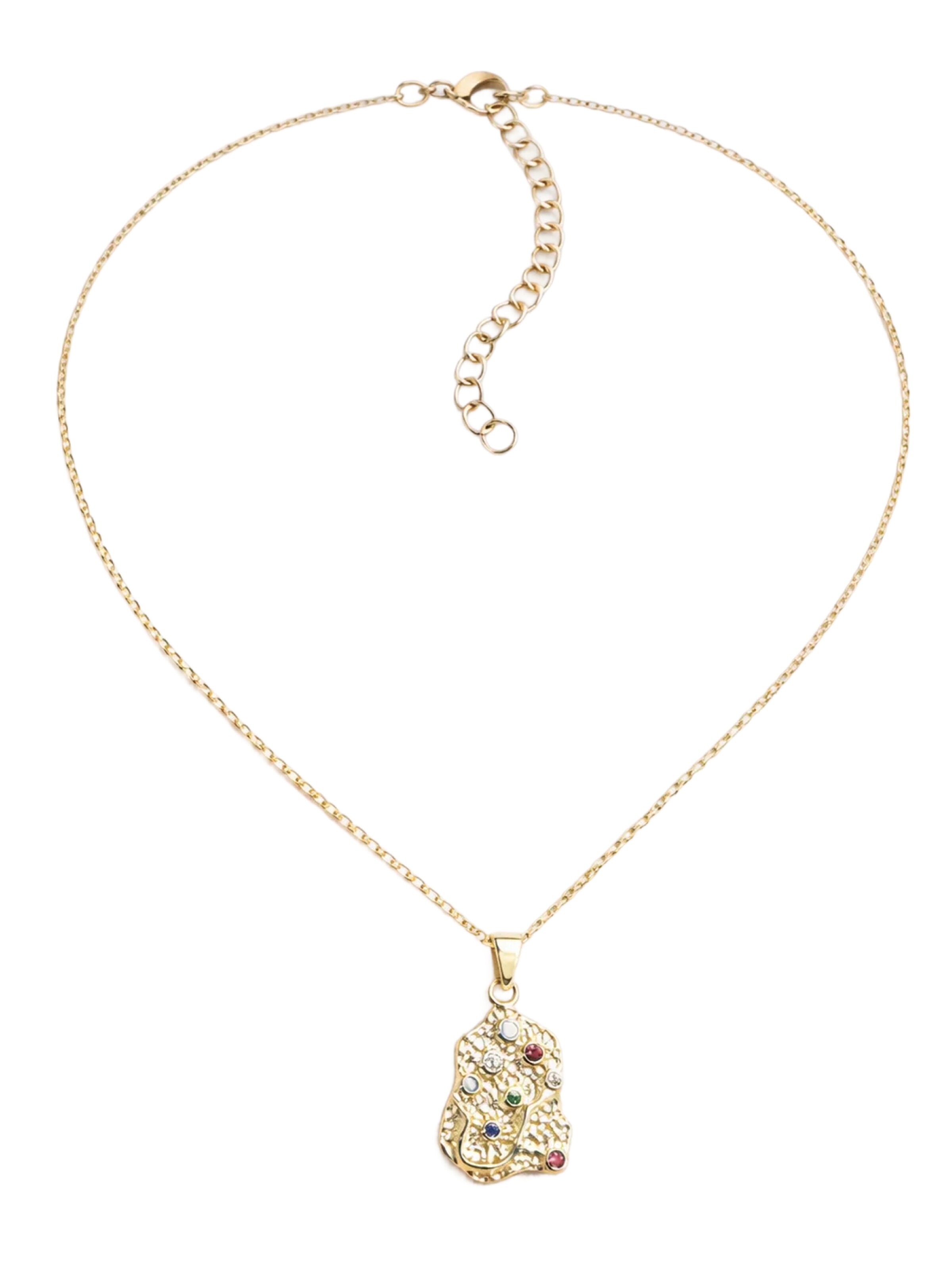 So Chic Necklace in Gold: front