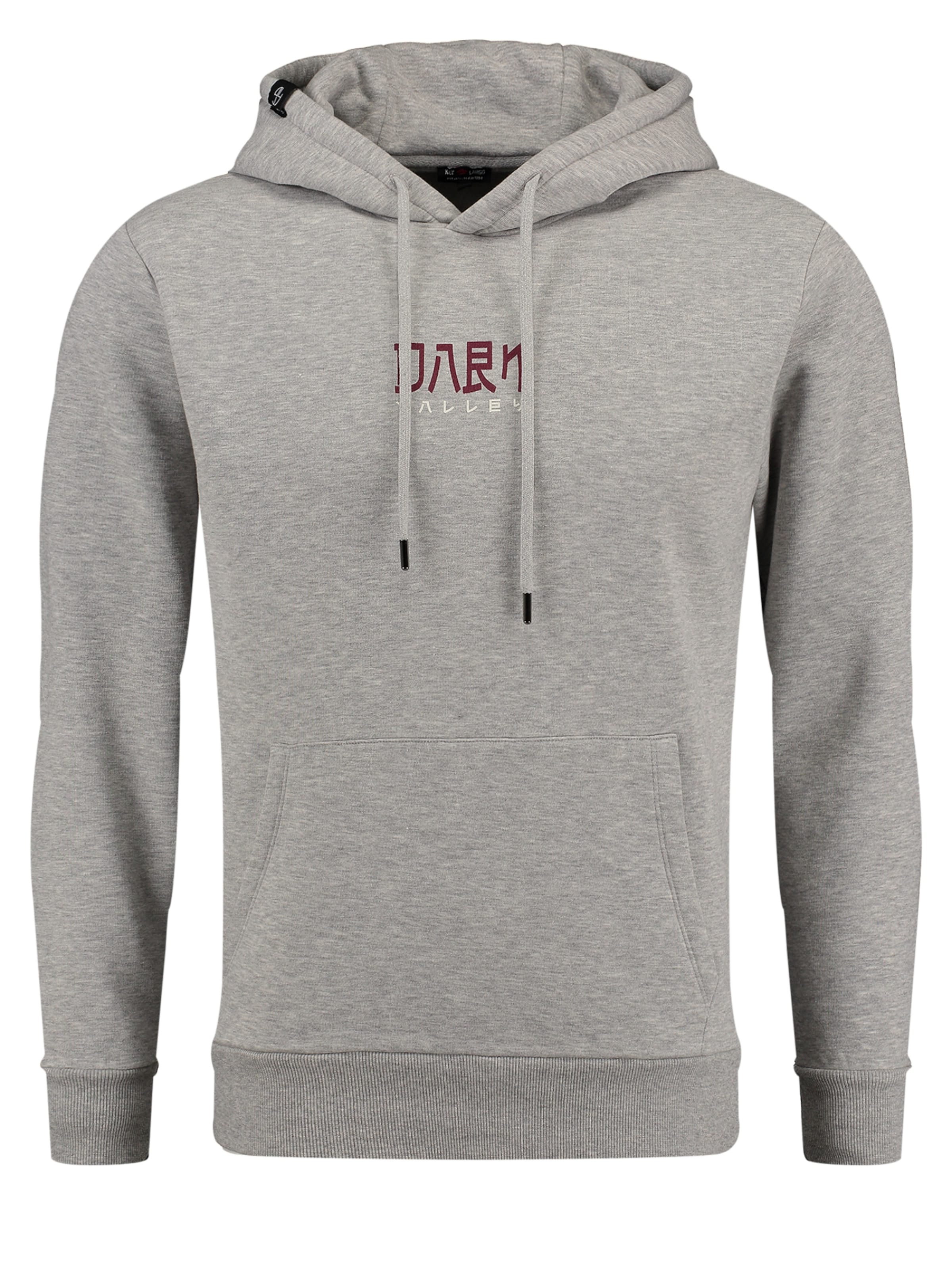 Key Largo Hoodie 'DARK VALLEY' in Grau: Vorderseite