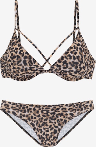 BRUNO BANANI Bikini in Brown: front