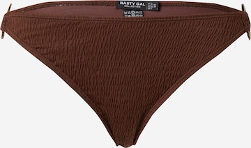 Nasty Gal Bikini bottom in Brown: front