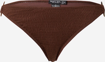 Bas de bikini Nasty Gal en marron : devant