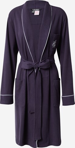 Peignoir long Lauren Ralph Lauren en bleu : devant