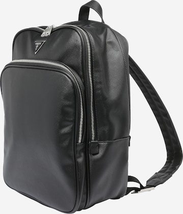 GUESS - Mochila 'Certosa Saffiano' em preto: frente