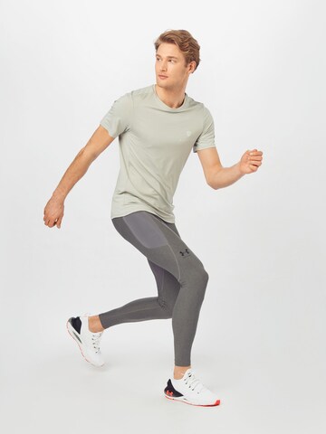 UNDER ARMOUR Skinny Sporthose in Grau