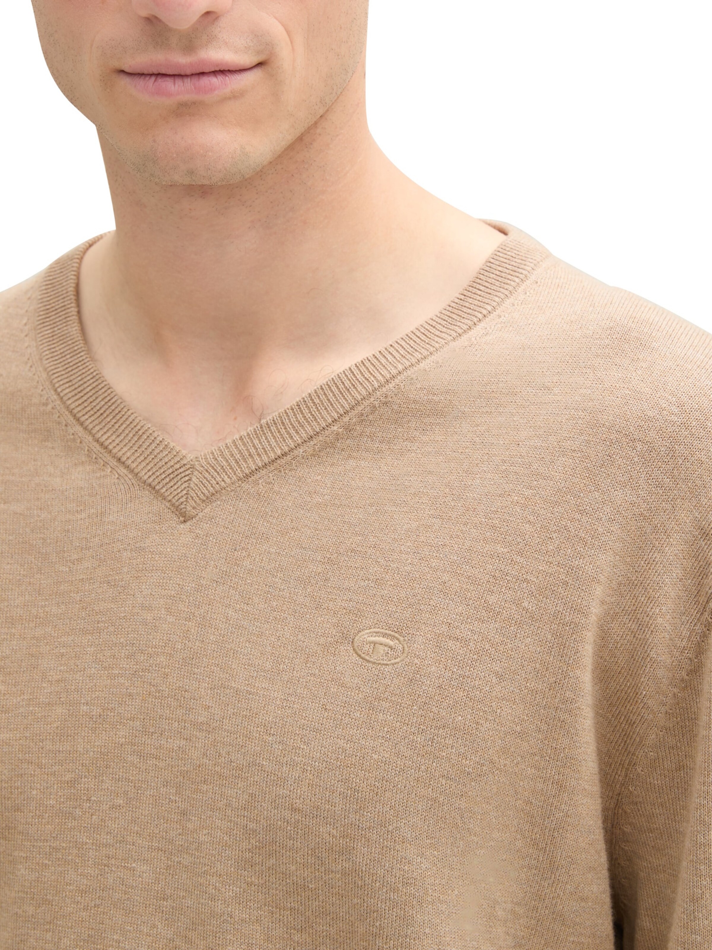 TOM TAILOR Sweater in Brown: front