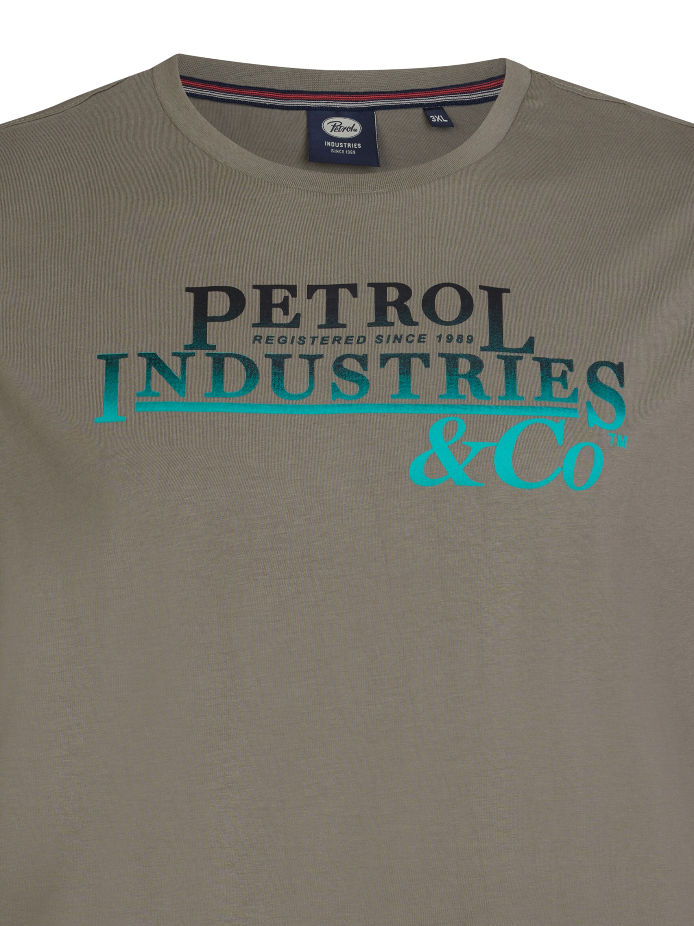 žalia Petrol Industries Marškinėliai