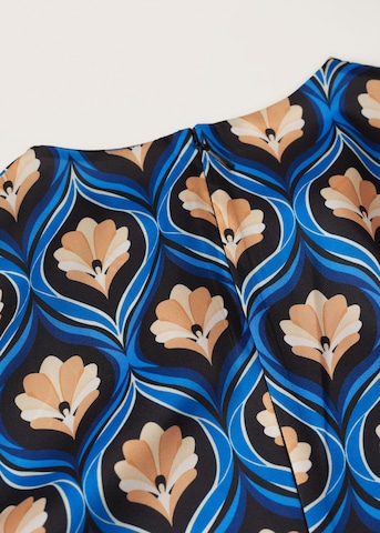 MANGO Jurk 'Paper' in Blauw