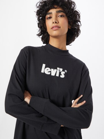 LEVI'S ® Kleid 'LS Graphic Tee Knit Dres' in Schwarz