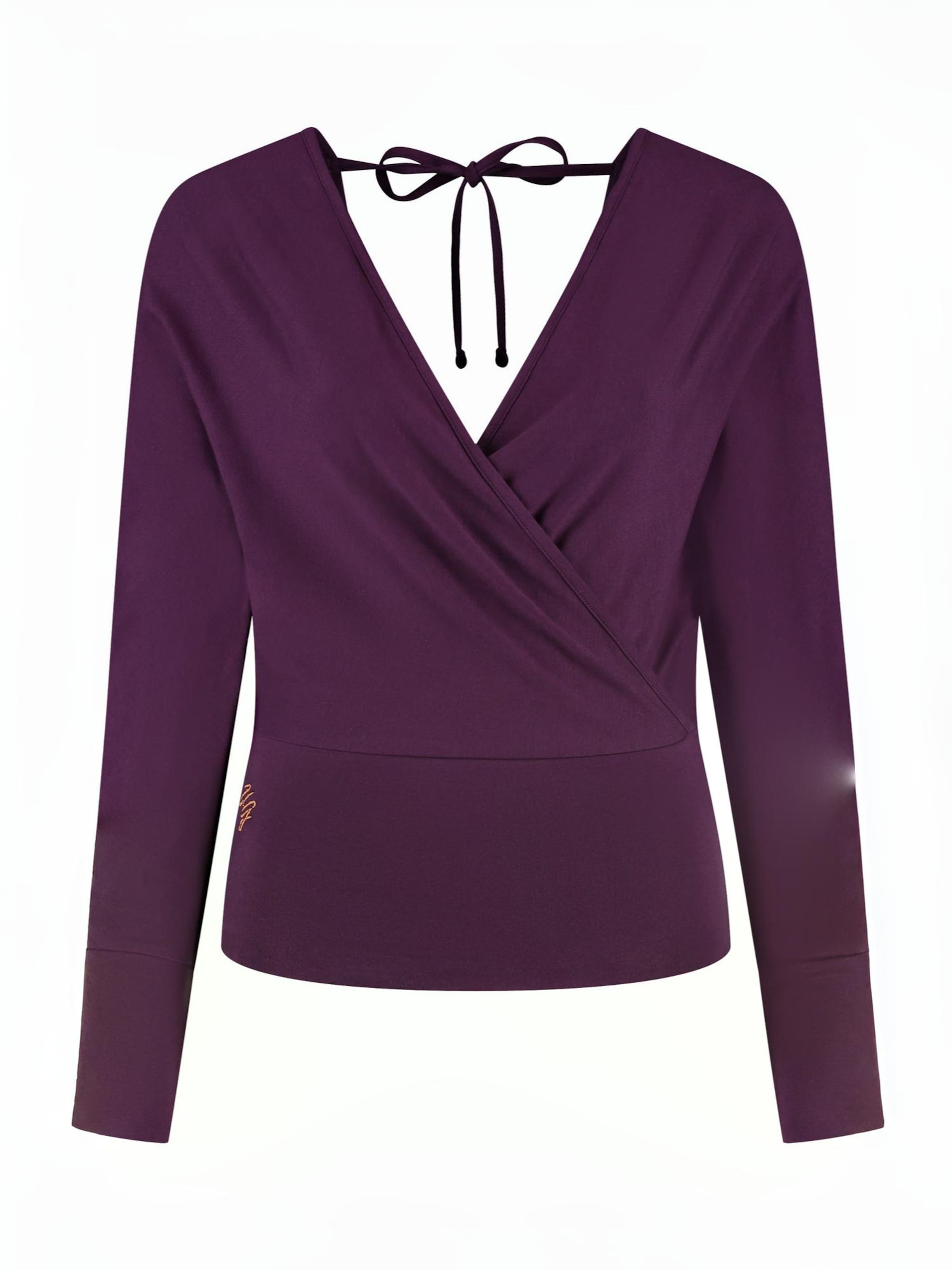 Urban Goddess Yoga & Activewear Sporttop 'Ala Yoga'‌‌‌ in Lila: Vorderseite