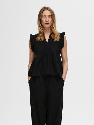 SELECTED FEMME Blouse 'BLAIR-IDA' in Black: front