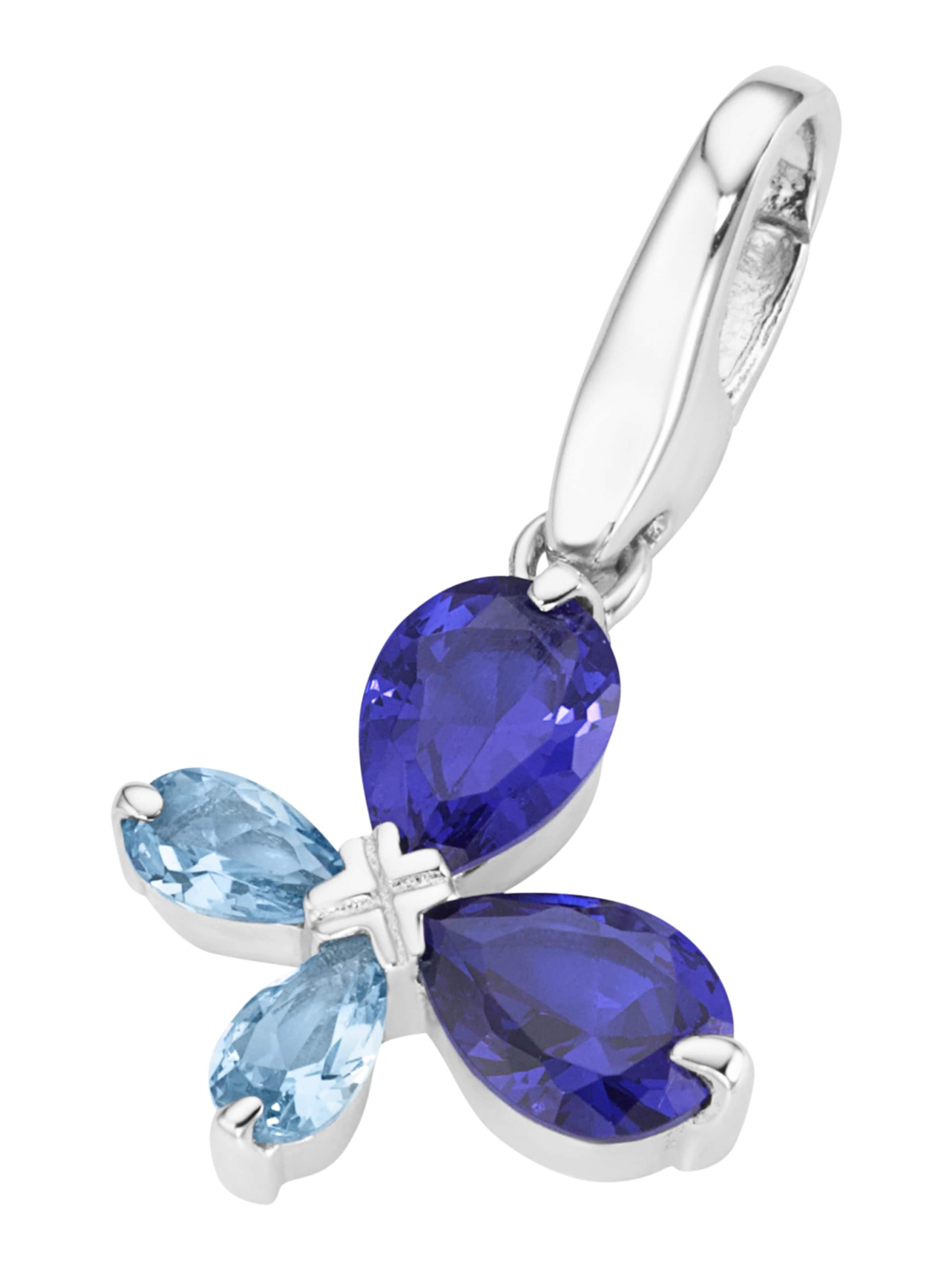 Ciondolo di Giorgio Martello Milano in blu: frontale