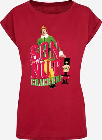 ABSOLUTE CULT Shirt 'Elf - Nutcracker' in Rood: voorkant