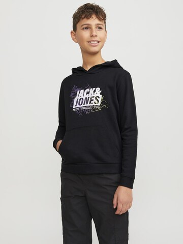 Jack & Jones Junior Sweatshirt 'Map' in Black: front