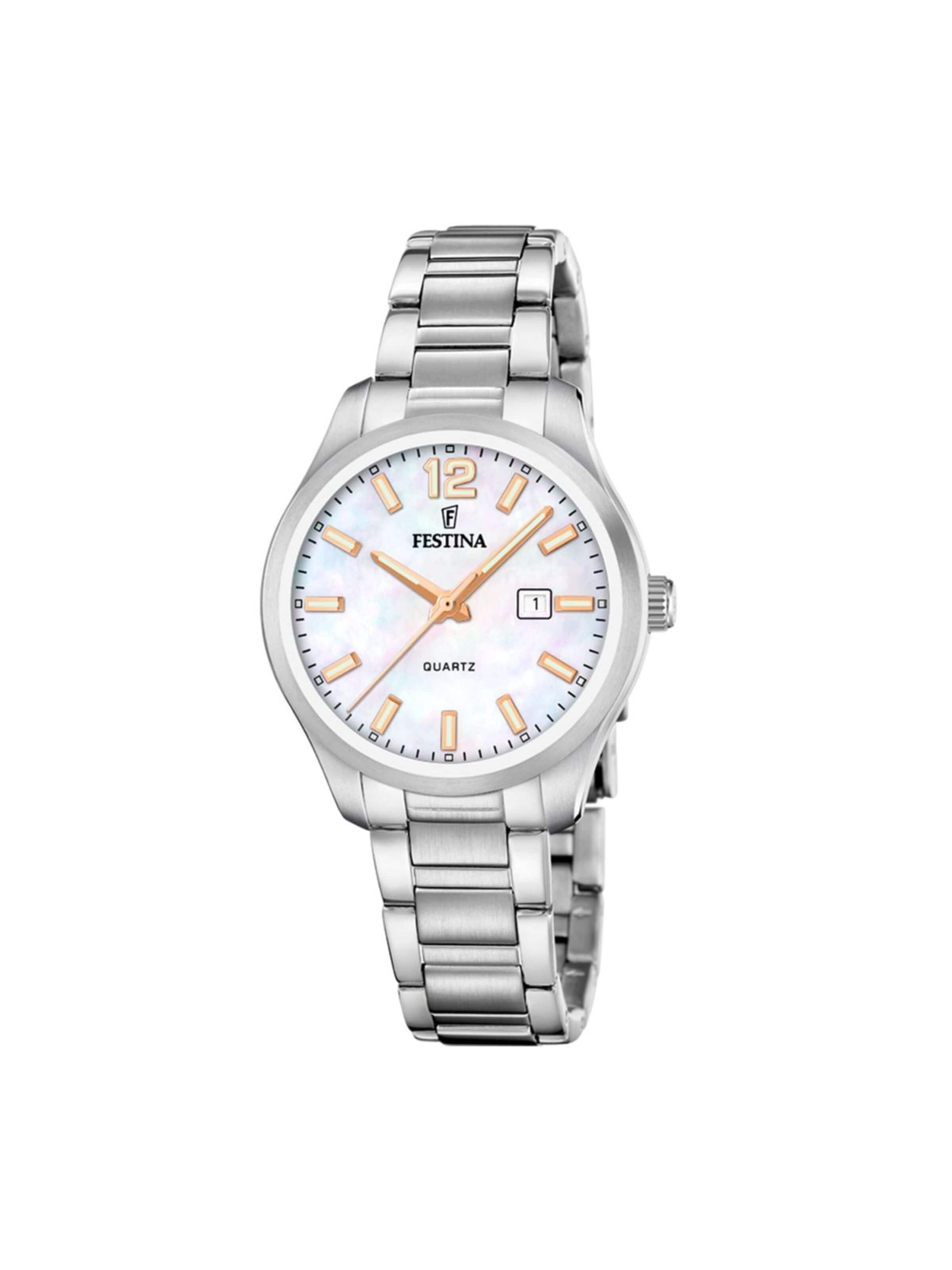 Montre à affichage analogique 'Acero Clasico' FESTINA en beige : devant
