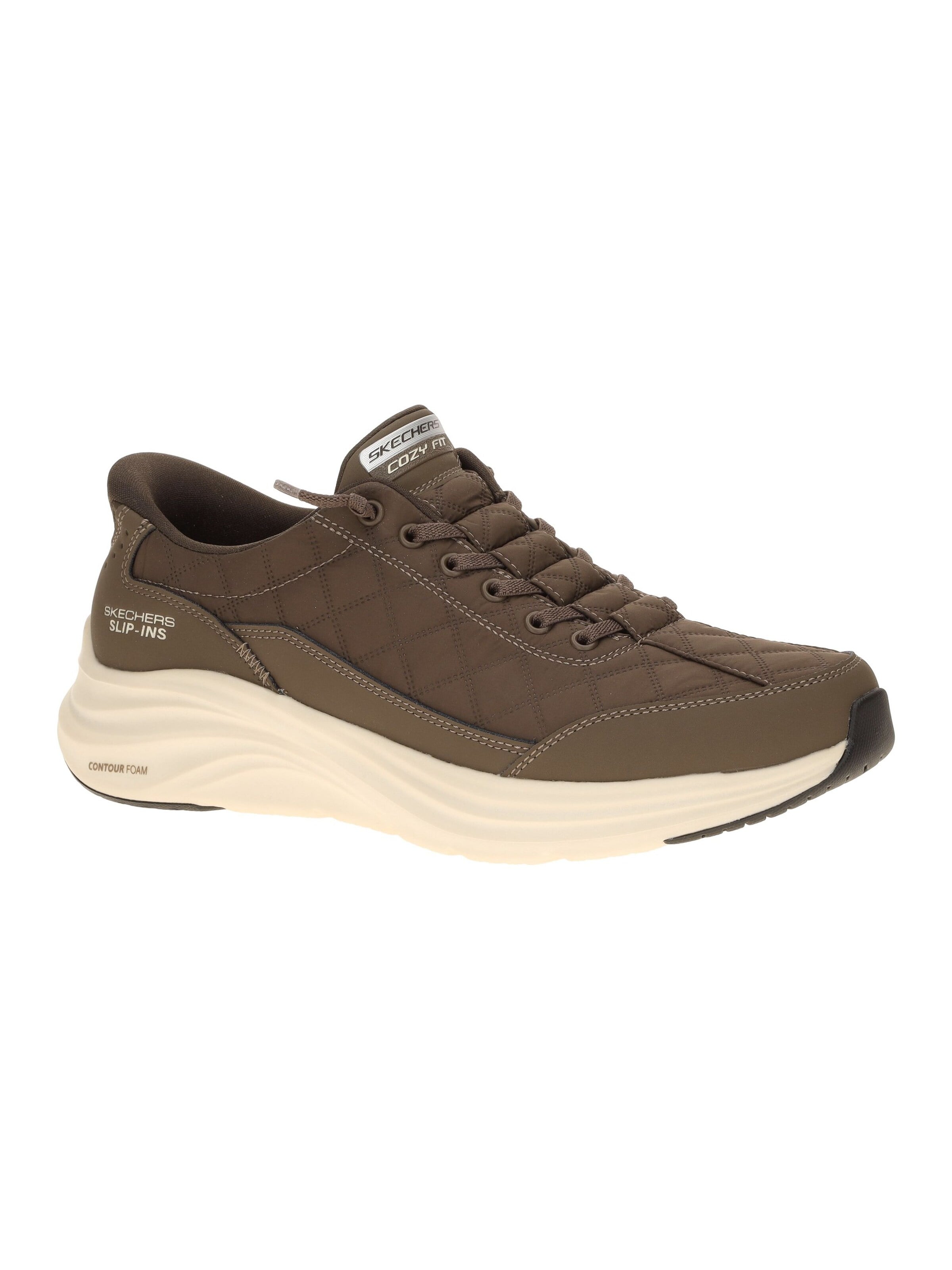 SKECHERS Sneakers 'Skechers Contour Foam Schuhe braun Slip-Ins 232619' in Brown: front