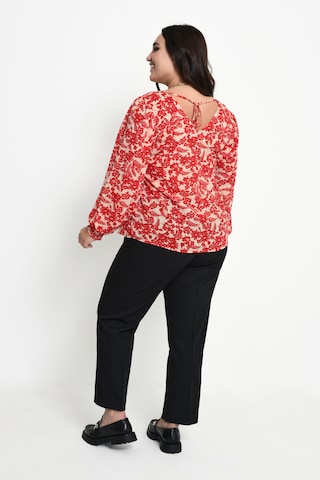 KAFFE CURVE Blouse 'Ronja' in Red